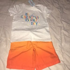 Toddler boy shorts set